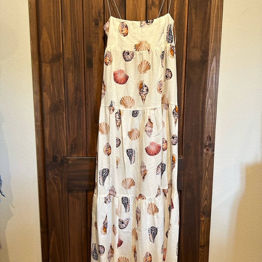 Show Me Your MuMu Cream Spaghetti Strap Sundress Resort Wear